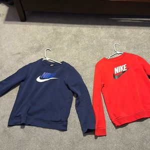 Nike crew neck sweatshirt bundle boys xl fits like men's small